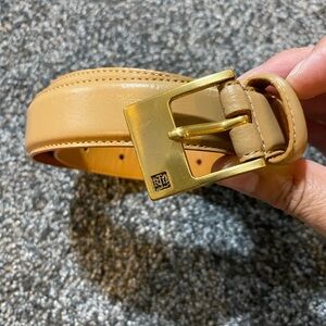 Ralph Lauren Tan Italian Leather Belt